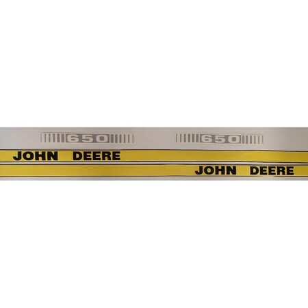 Aftermarket Hood Decal 650 Fits John Deere 650 JD650_4